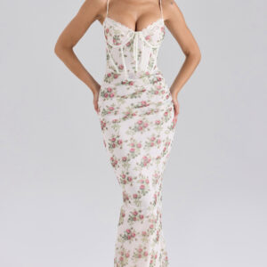 Halter Neck Dot Midi