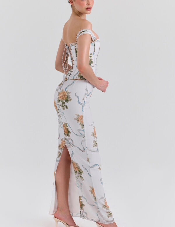Vintage Blue Corset Maxi