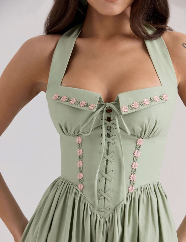 Halter Neck Sage Midi