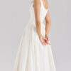 Crisp White Bow Midi