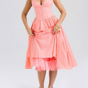 Embroidered Mesh Slip