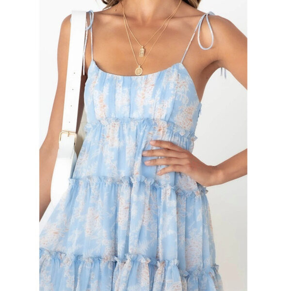 Printed Mini Slip Dress