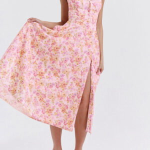 Sexy Print Tie Maxi