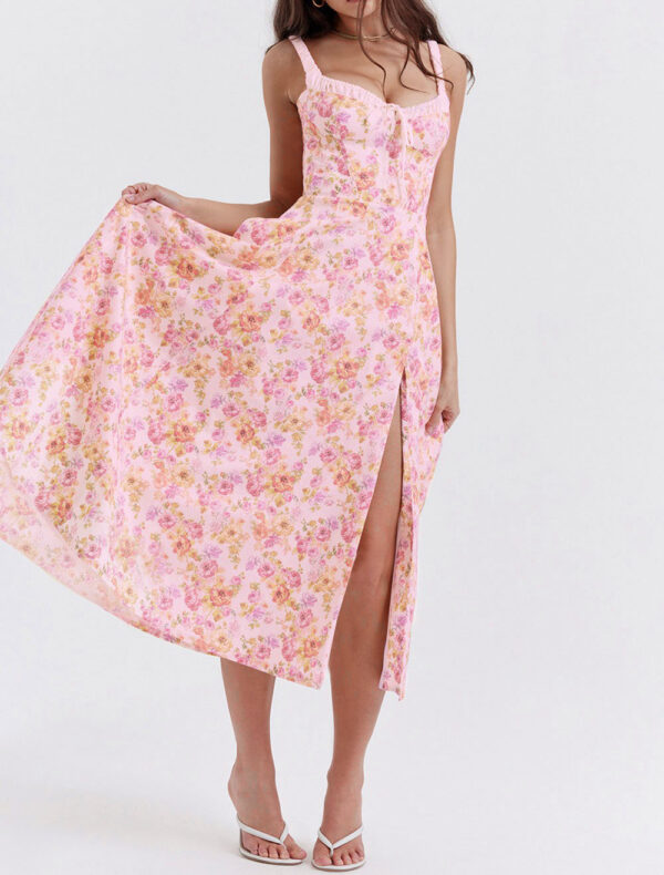 Sexy Print Tie Maxi