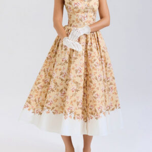 Fitted Floral Maxi
