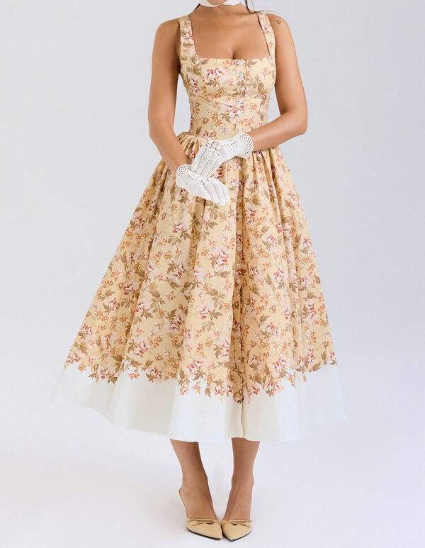 Fitted Floral Maxi
