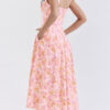 Sexy Print Tie Maxi