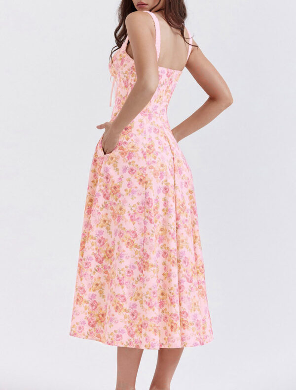 Sexy Print Tie Maxi